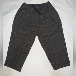 Zara Black and Brown Patterned Trousers